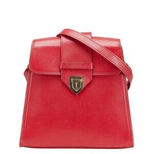Saint Laurent YSL logo shoulder bag pink leather